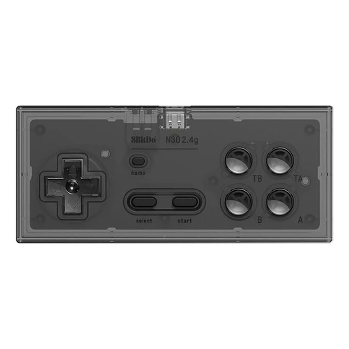 Receptor Inalámbrico Gamepad N30 2.4g Nes Smoke Transpar Color Transparente Negro Transparent Black 3