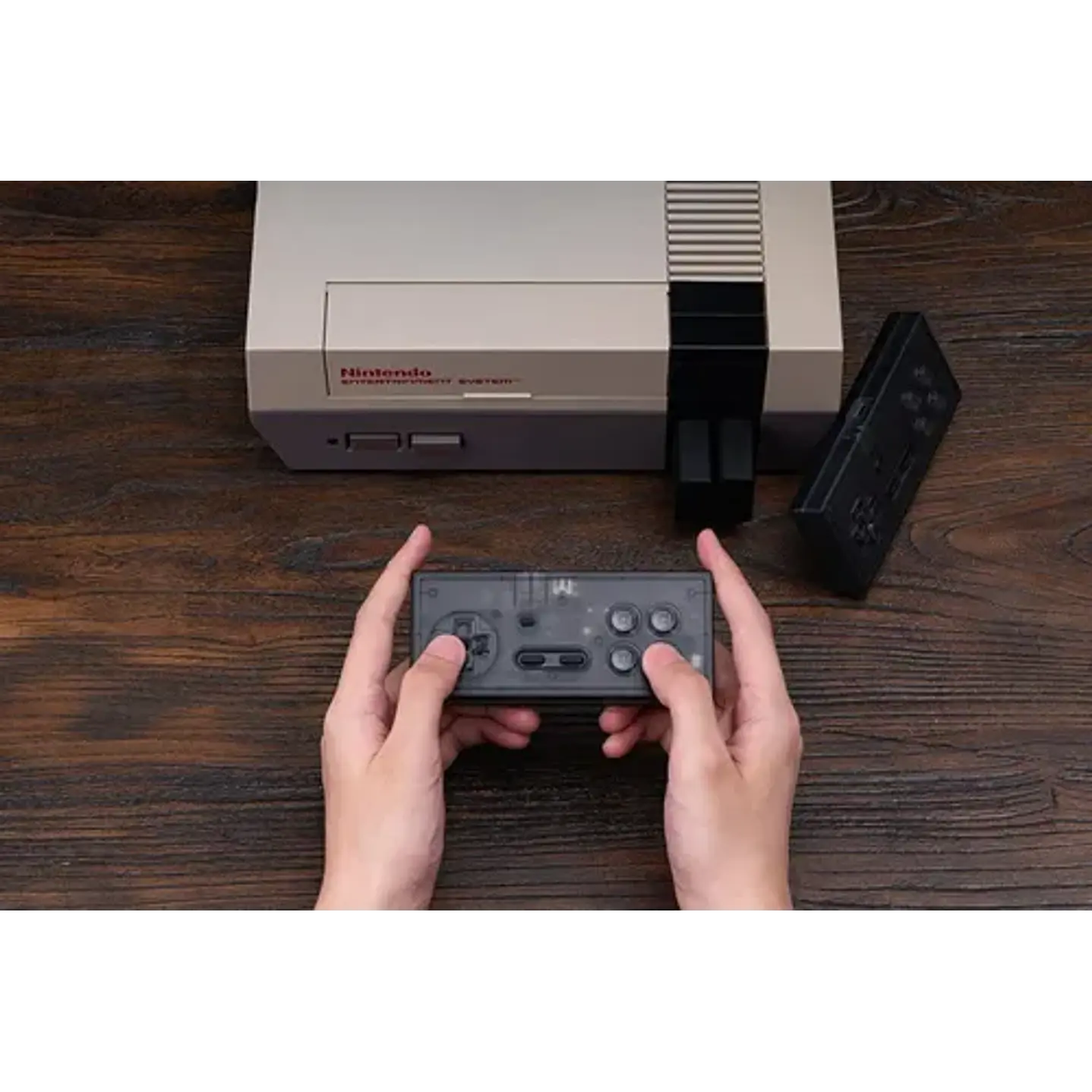 Receptor Inalámbrico Gamepad N30 2.4g Nes Smoke Transpar Color Transparente Negro Transparent Black 5