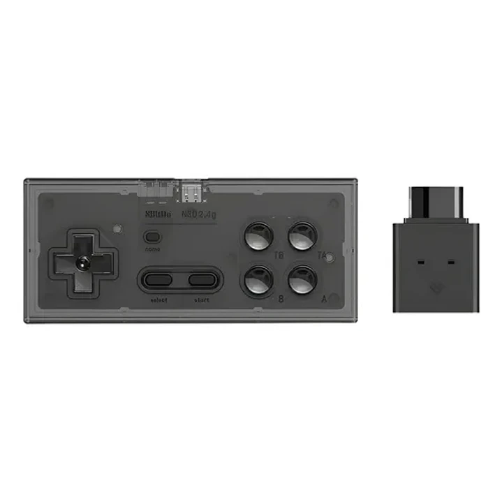 Receptor Inalámbrico Gamepad N30 2.4g Nes Smoke Transpar Color Transparente Negro Transparent Black 1
