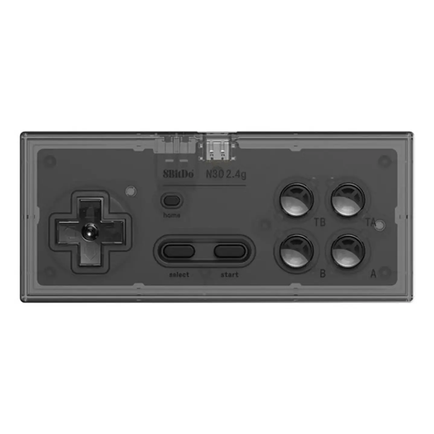 Receptor Inalámbrico Gamepad N30 2.4g Nes Smoke Transpar Color Transparente Negro Transparent Black 4
