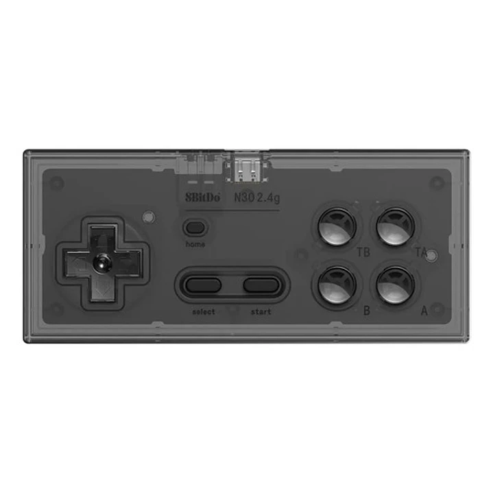Receptor Inalámbrico Gamepad N30 2.4g Nes Smoke Transpar Color Transparente Negro Transparent Black 4