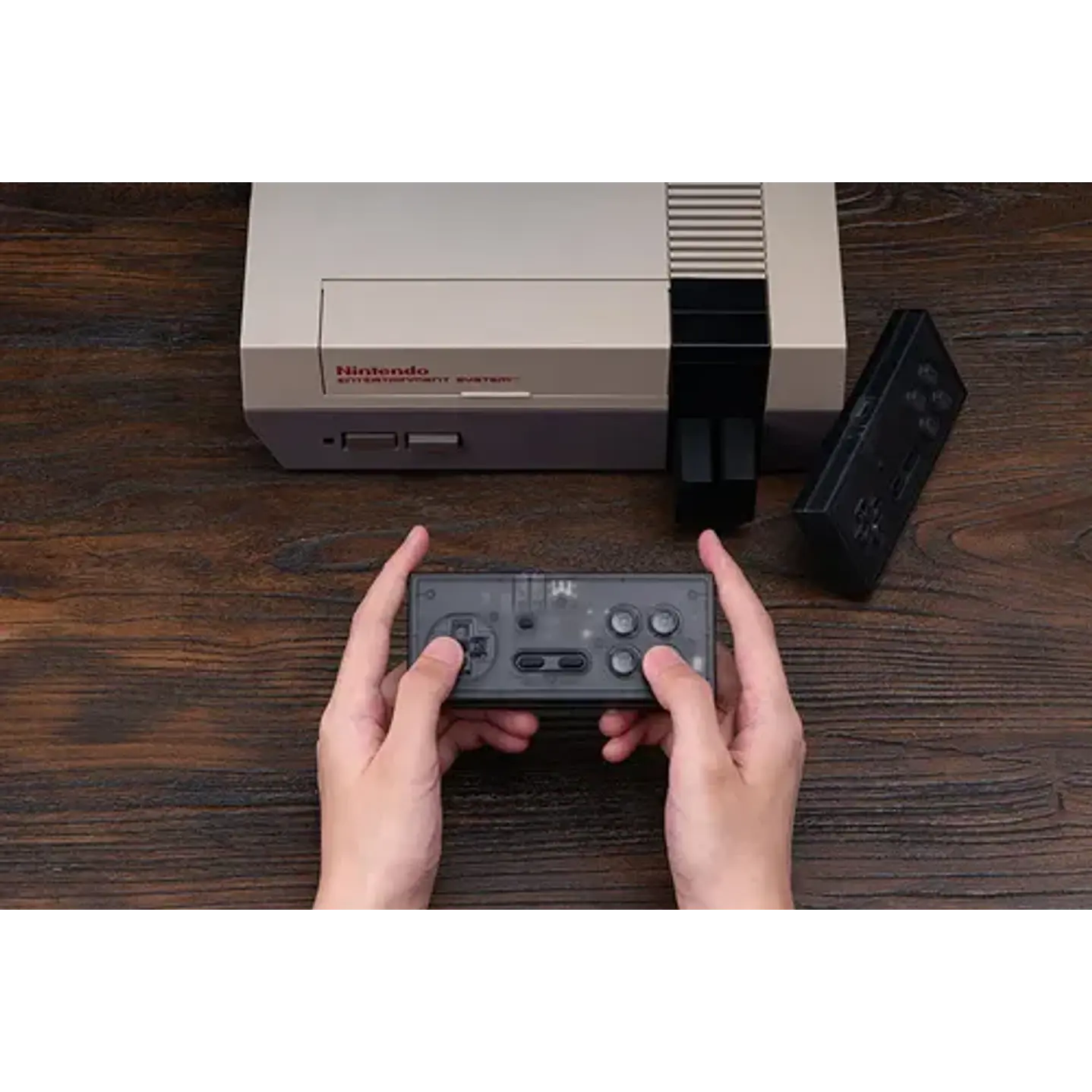 Receptor Inalámbrico Gamepad N30 2.4g Nes Smoke Transpar Color Transparente Negro Transparent Black 7