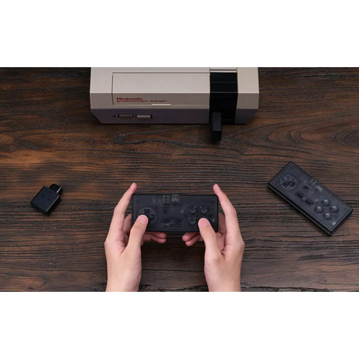 Receptor Inalámbrico Gamepad N30 2.4g Nes Smoke Transpar Color Transparente Negro Transparent Black 8