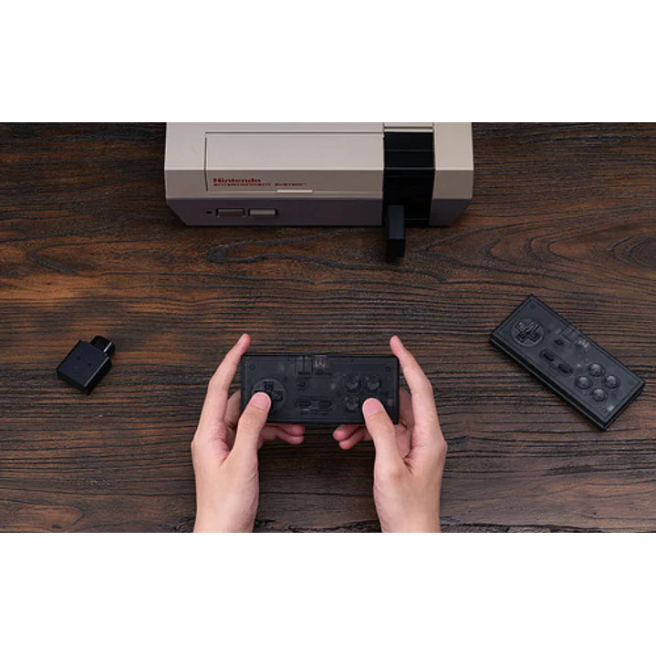 Receptor Inalámbrico Gamepad N30 2.4g Nes Smoke Transpar Color Transparente Negro Transparent Black 8