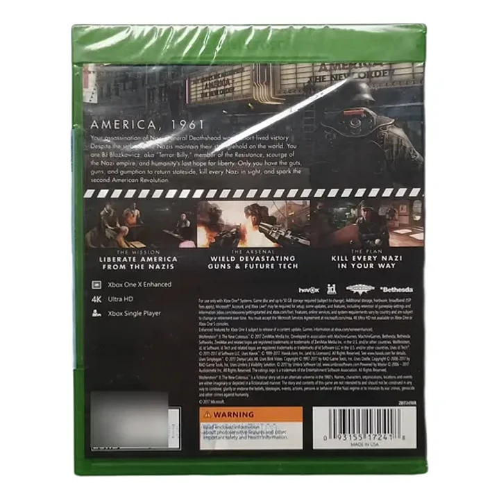 Wolfenstein 2 New Colossus Xbox One 2