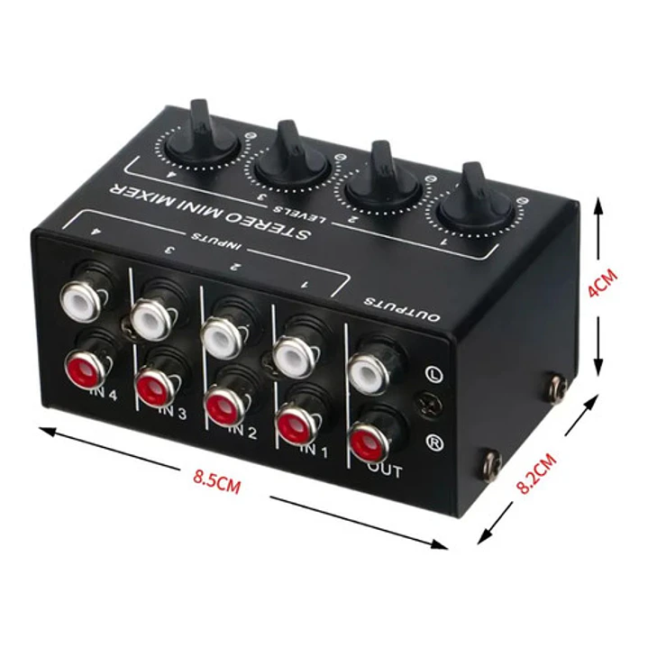 Mini Mezclador Audio Pasivo 3