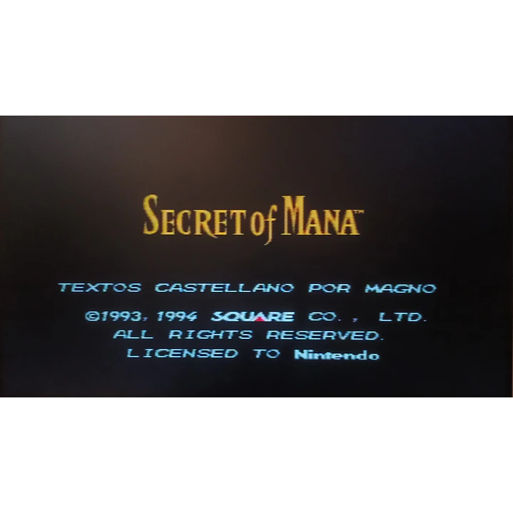 Secret of Mana (Español) compatible con SNES 3