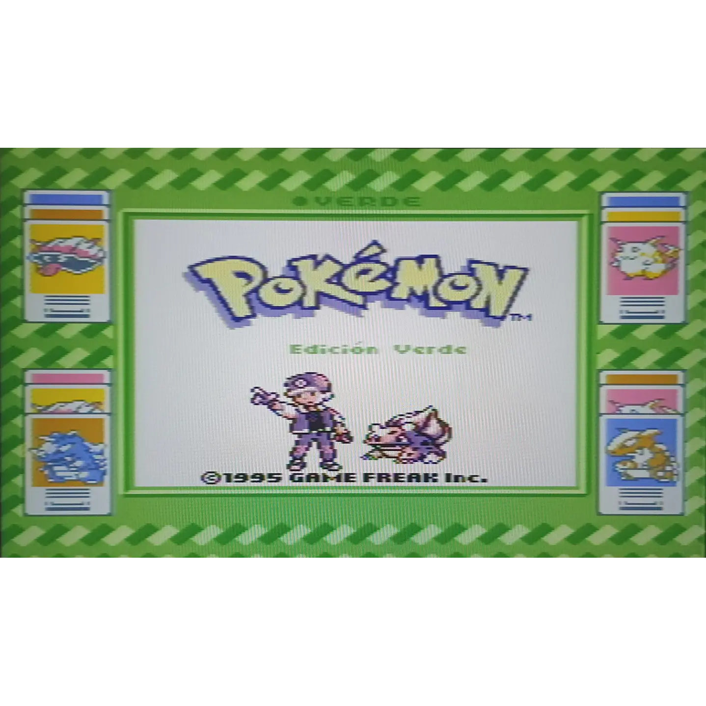 Pokemon Verde Compatible con Gameboy 3