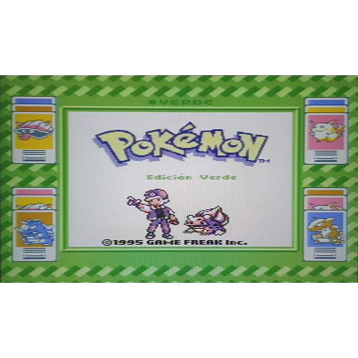 Pokemon Verde Compatible con Gameboy 3