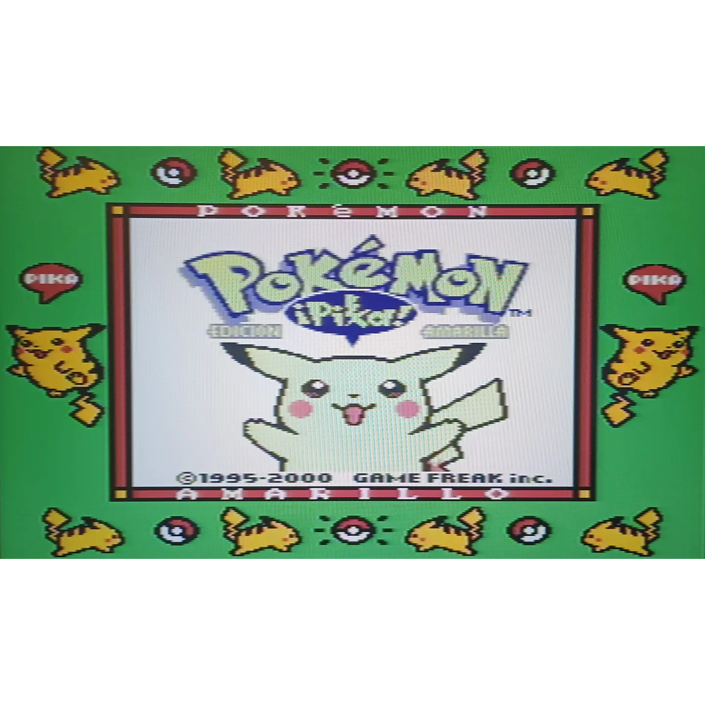 Pokemon Amarillo Compatible con Gameboy 3
