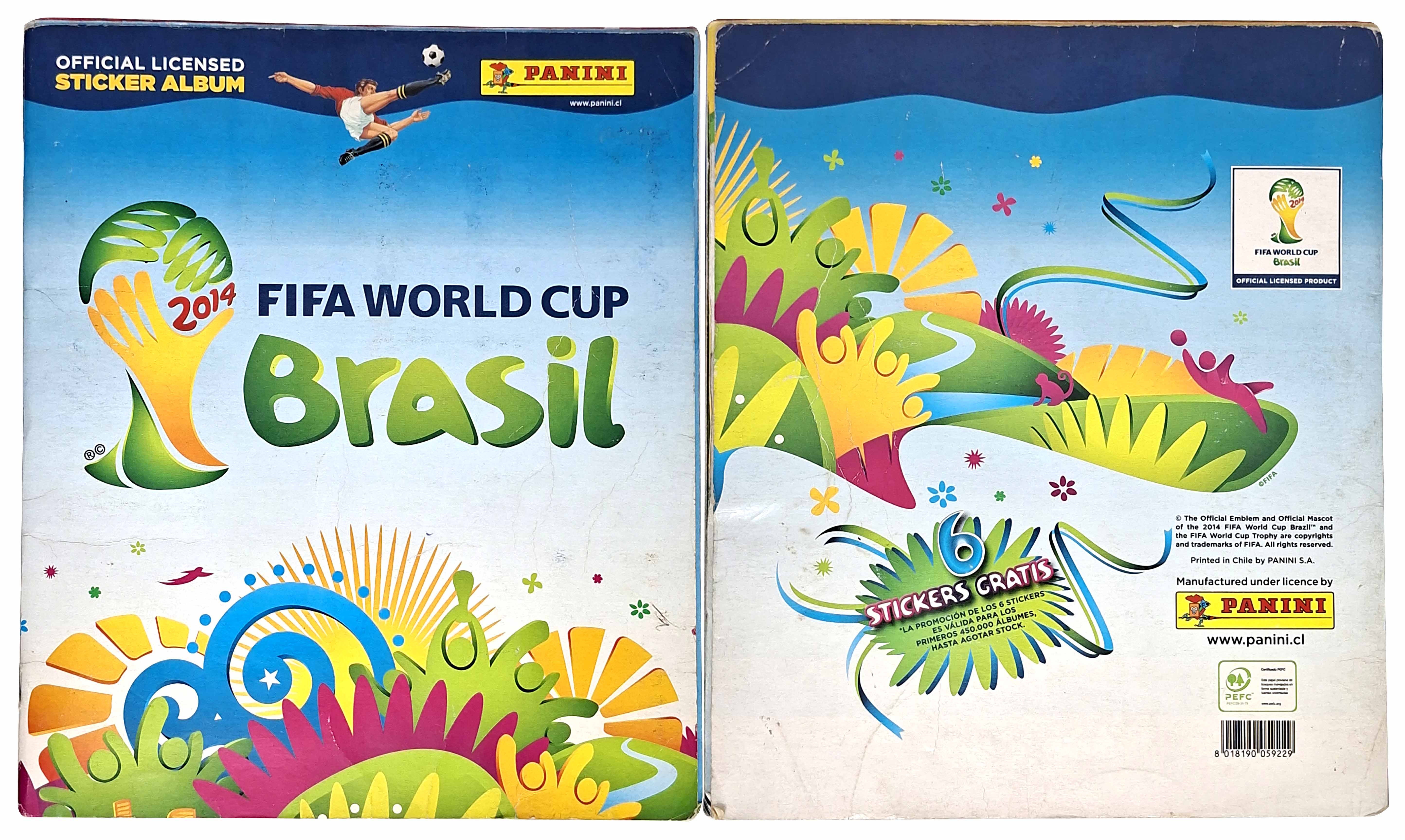 EXHIBICIÓN – ÁLBUM COPA MUNDIAL FIFA BRASIL 2014 PANINI 2014 SEGUNDA MANO – EXHIBICIÓN (NO A LA VENTA)