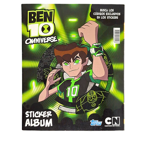 EXHIBICIÓN – ÁLBUM BEN 10 OMNIVERSE TOPPS 2013 SEGUNDA MANO – EXHIBICIÓN (NO A LA VENTA)
