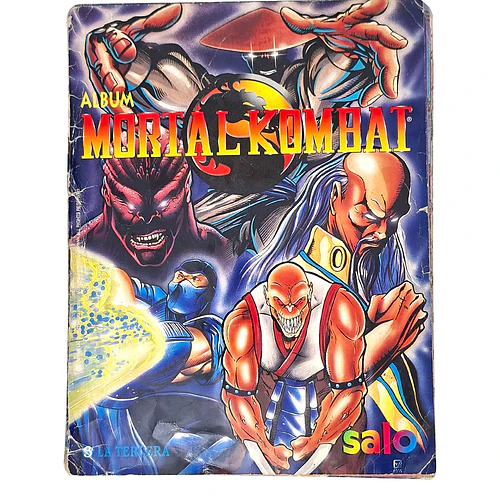 ÁLBUM MORTAL KOMBAT SALO 1995 SEGUNDA MANO – EXHIBICIÓN