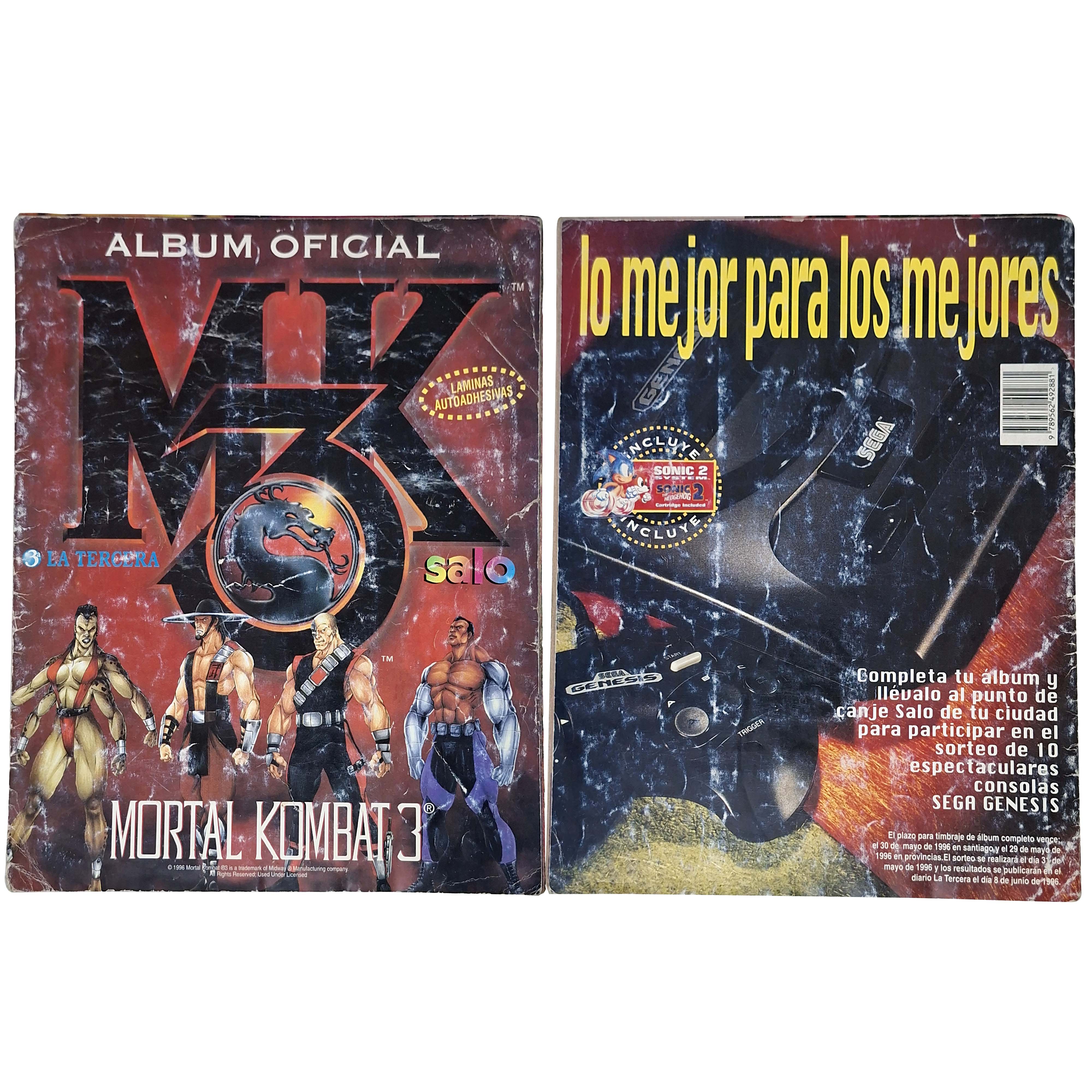 EXHIBICIÓN – ÁLBUM MORTAL KOMBAT 3 SALO 1996 SEGUNDA MANO – EXHIBICIÓN (NO A LA VENTA)