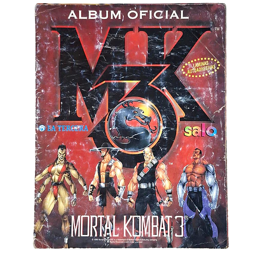 ÁLBUM MORTAL KOMBAT 3 SALO 1996 SEGUNDA MANO – EXHIBICIÓN