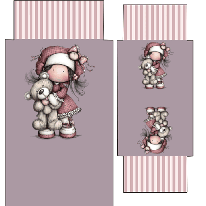 Conj Porta Oculos/TLM e Porta Moedas com fecho click-clack I 11