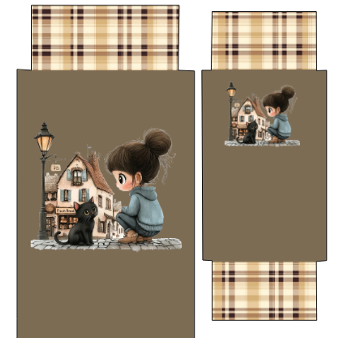 Conj Porta Oculos/TLM e Porta Moedas com fecho click-clack I 24