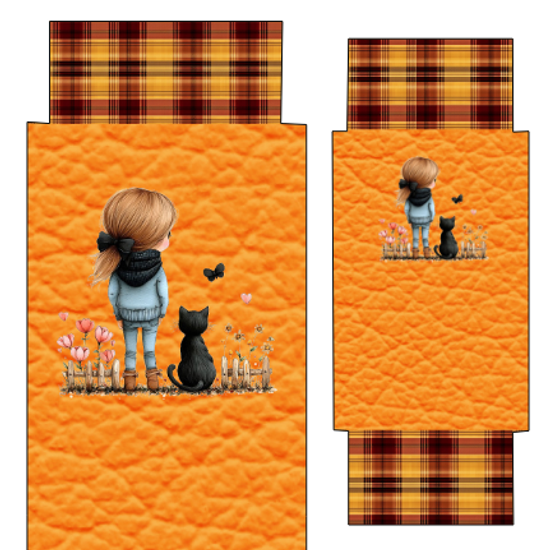 Conj Porta Oculos/TLM e Porta Moedas com fecho click-clack I 28