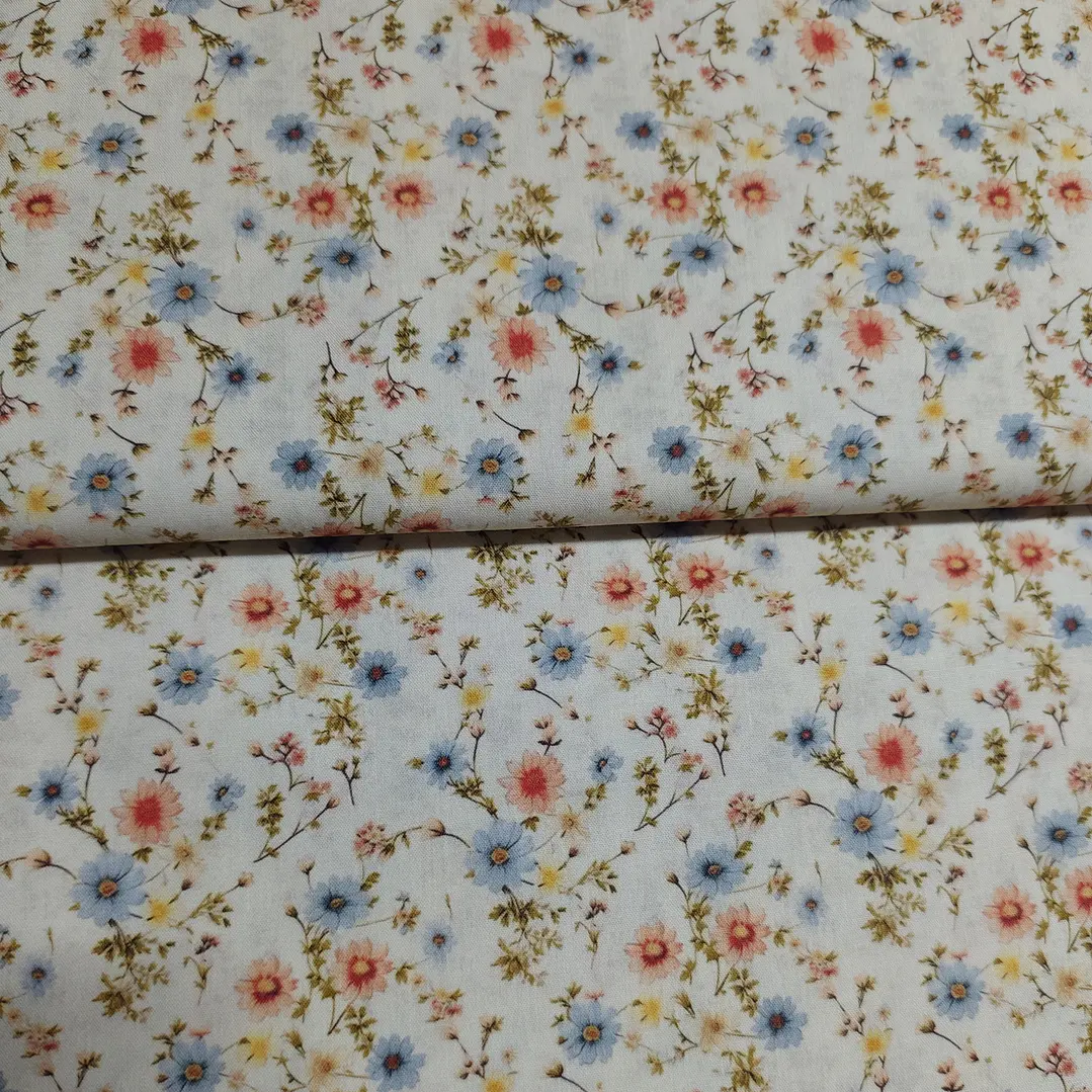 Tecidos florais 100%Algodao 8