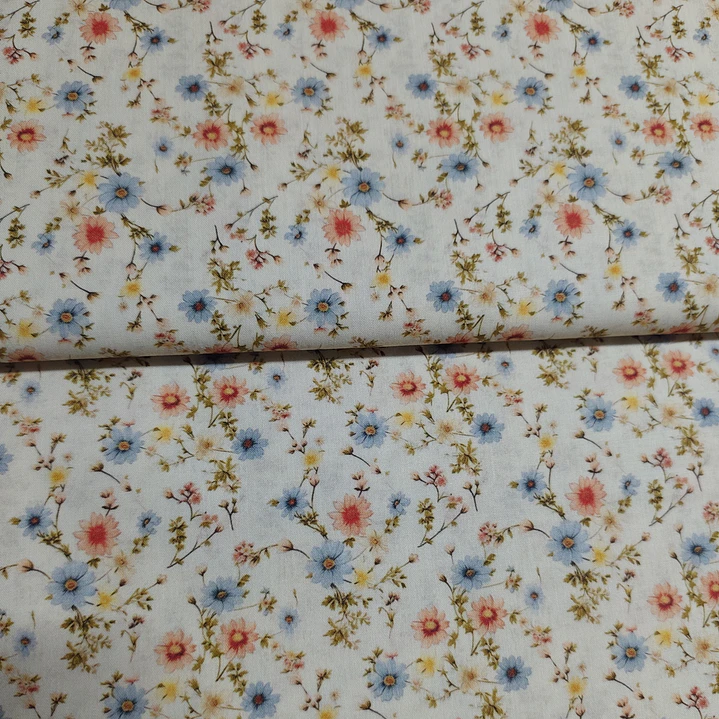 Tecidos florais 100%Algodao 8