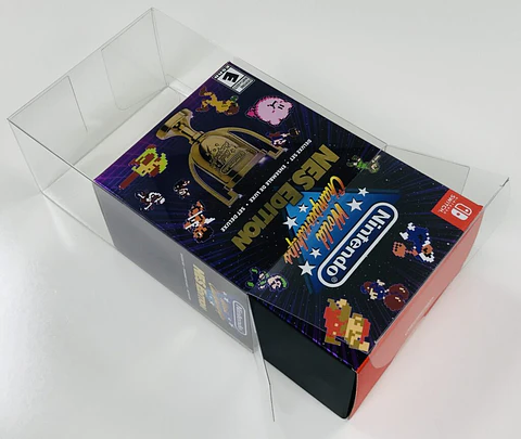 Protector PET para Caja de Juego Nintendo World Championships Nes Edition Deluxe Set Switch