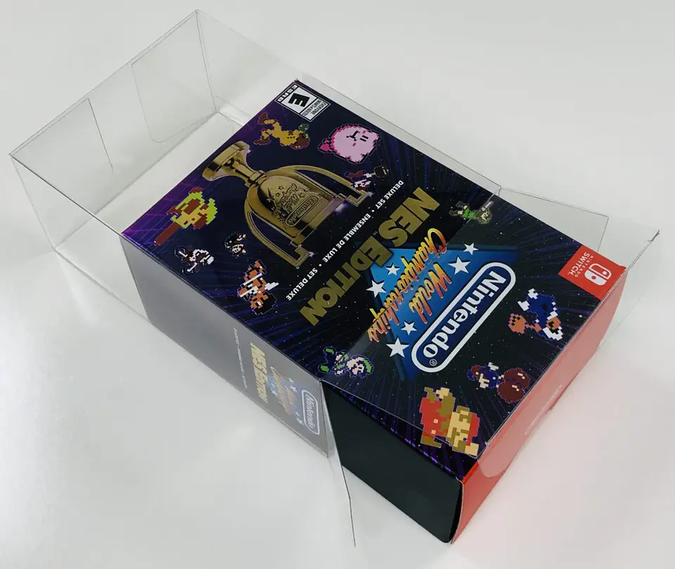 Protector PET para Caja de Juego Nintendo World Championships Nes Edition Deluxe Set Switch 1