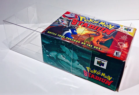 Protector PET para Caja de Juego Pokemon Stadium N64