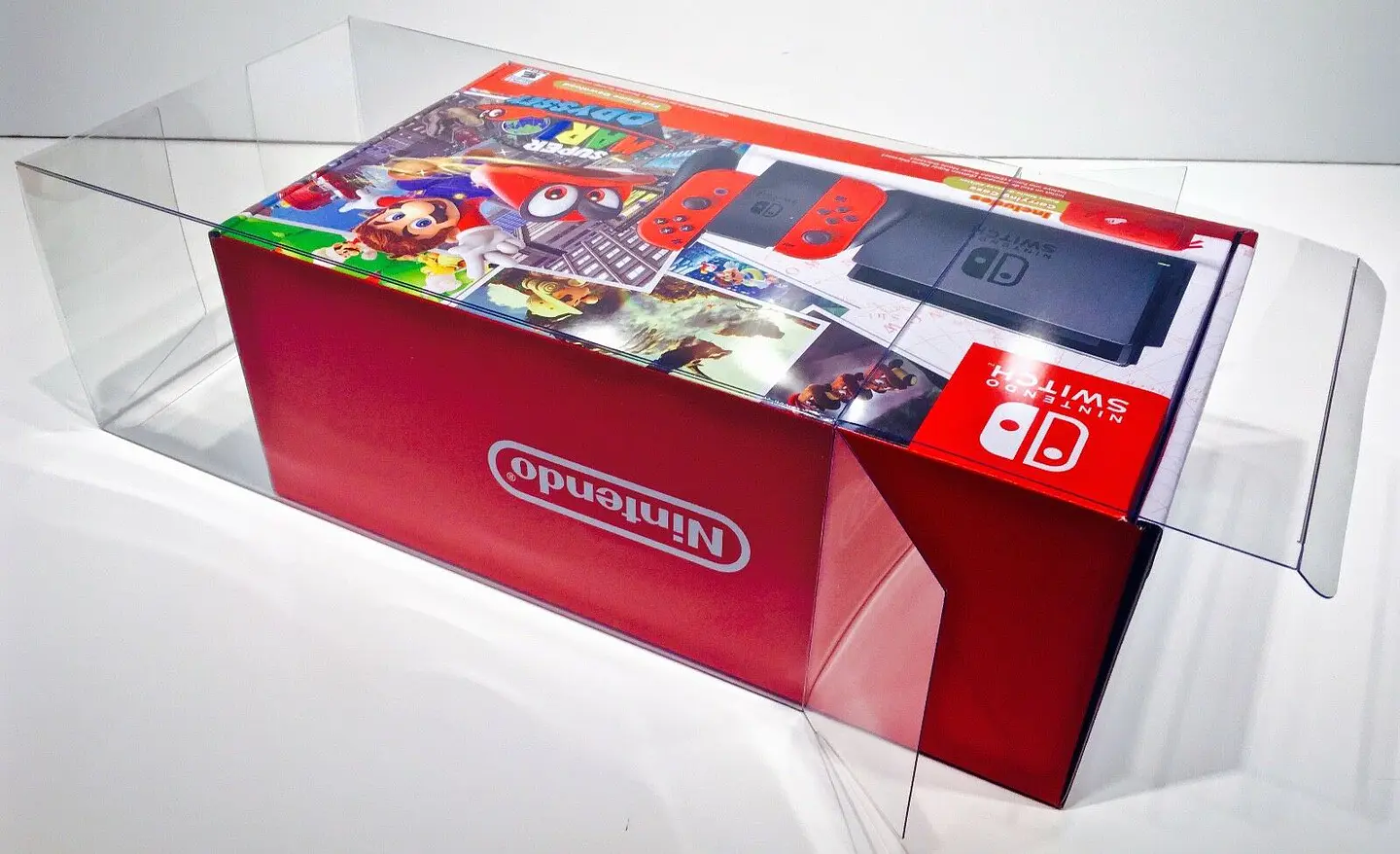 Protector PET para Caja de Consola Nintendo Switch Mario Odyssey / Splatoon 2 1