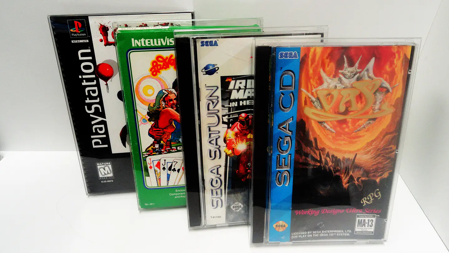 Protector PET para Juego PS1 Long Box 1