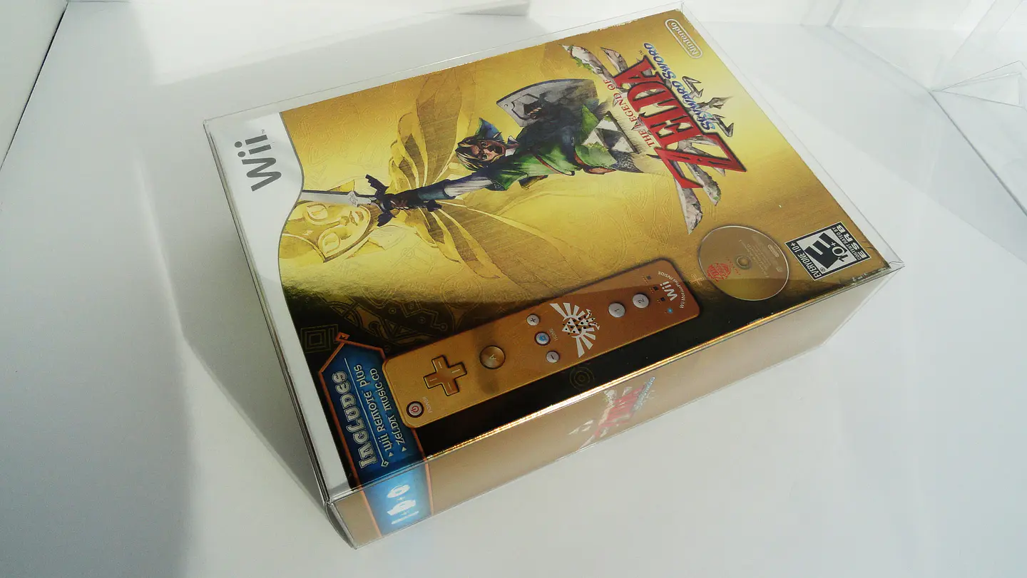 Protector PET para Caja de Juego TLOZ Skyward Sword + Wii Remote Bundle 1