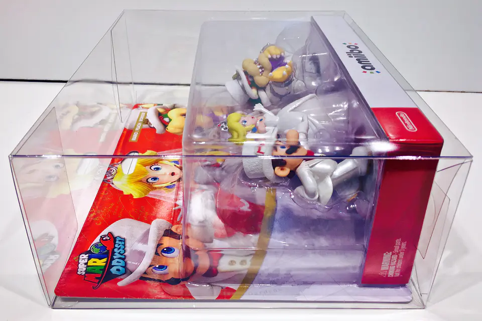Protector PET para Amiibo Mario Odyssey Wedding 3 Pack 1