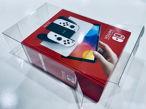 Protector PET para Caja de Consola Nintendo Switch OLED