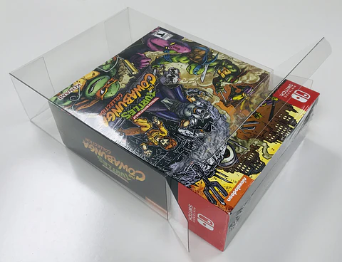 Protector PET para Caja de Juego Teenage Mutant Ninja Turtles The Cowabunga Collection Switch