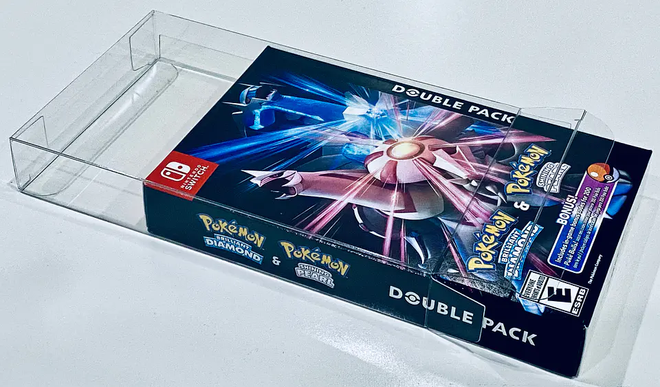 Protector PET para Caja de Juego Pokemon Brilliant Diamond and Shining Pearl Double Pack Switch 1