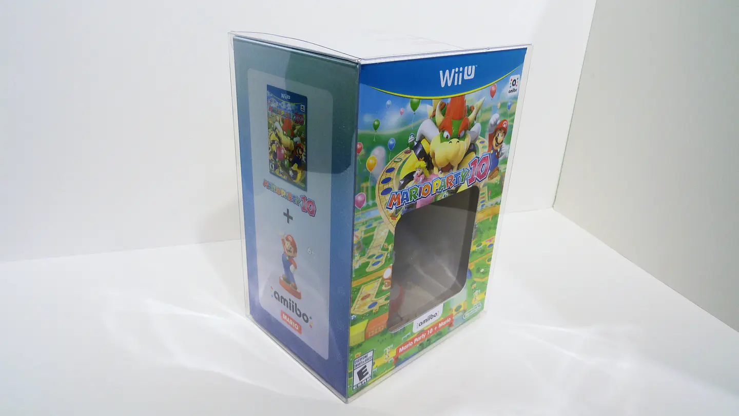 Protector PET para Caja de Juego Mario Party 10 + Amiibo Mario Wii U 1