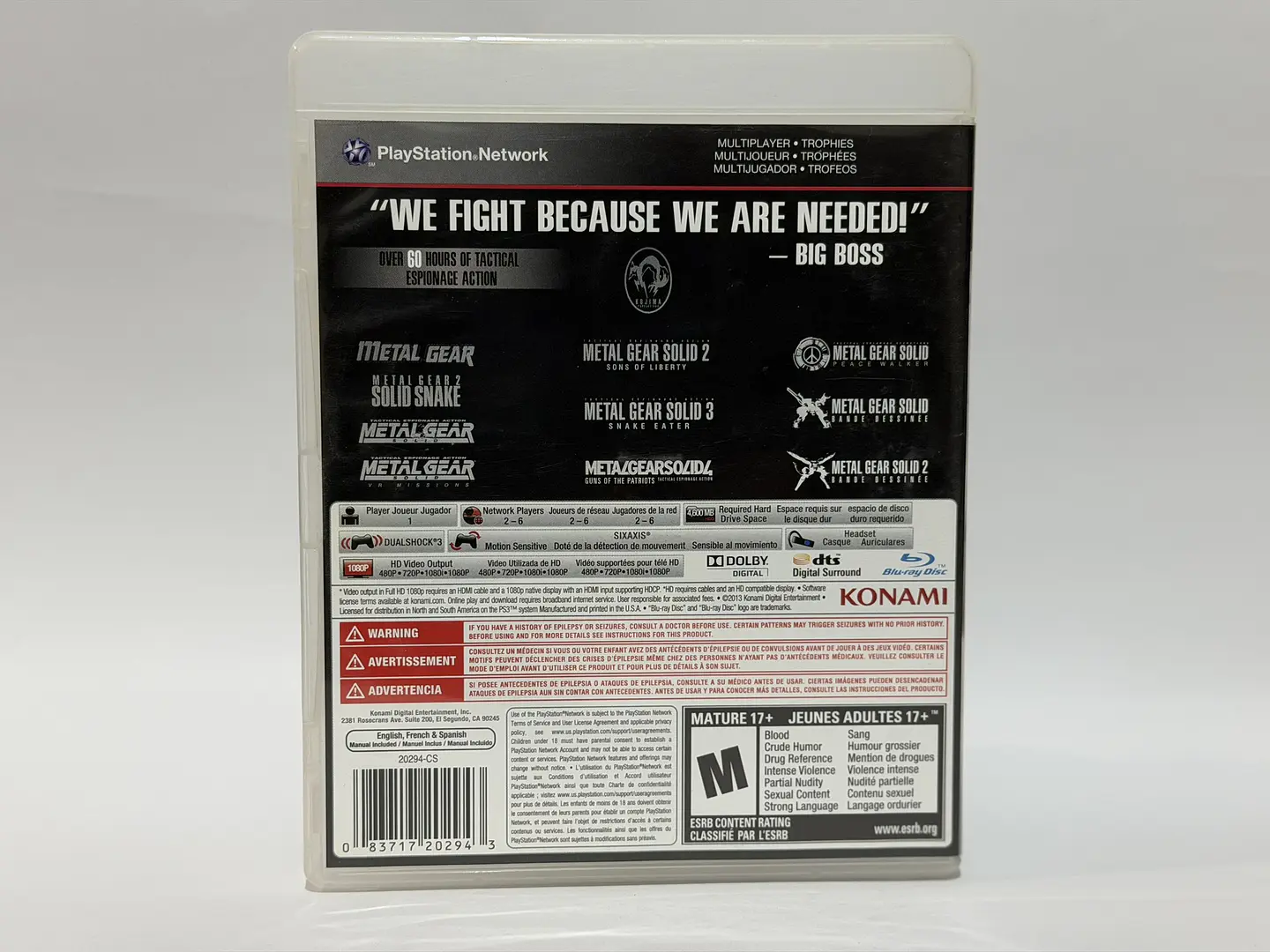 Metal Gear Solid The Legacy Collection 2