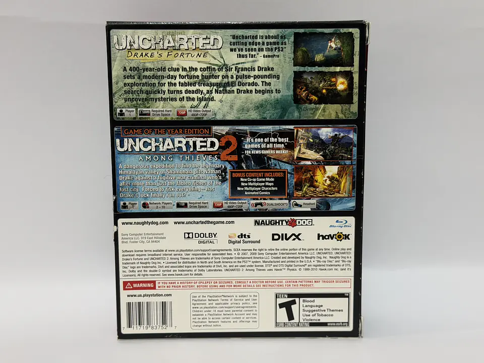 Uncharted Dual Pack 2