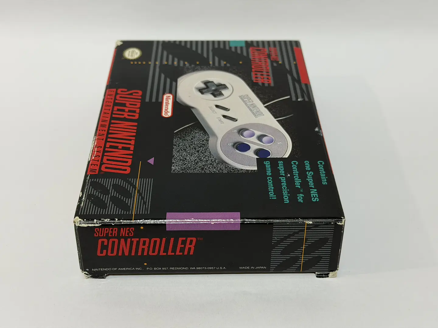 Control Super Nintendo SNES Original con Caja y Manual 6