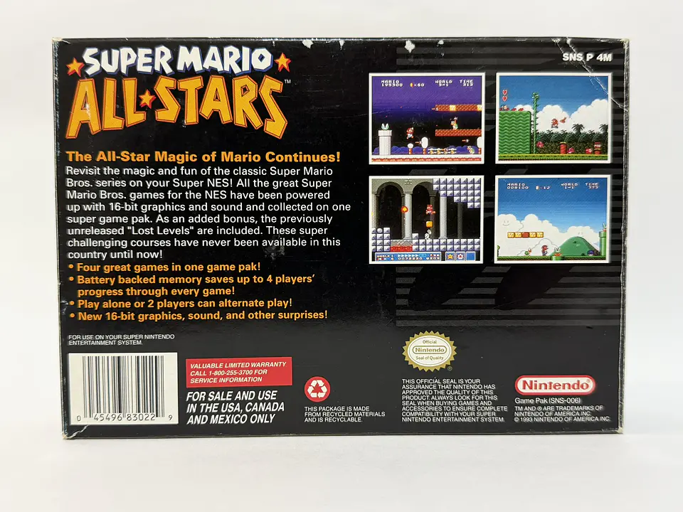 Super Mario All Stars CIB 10