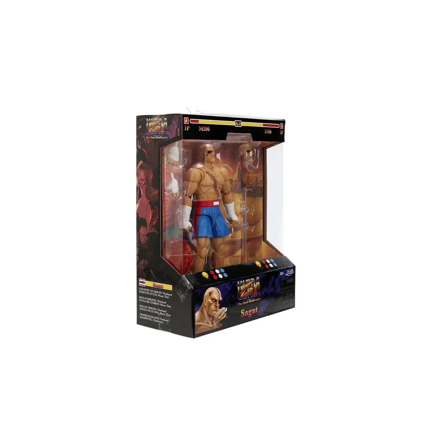 Ultra Street Fighter II Sagat Deluxe Figura de Acción 15 cm 3