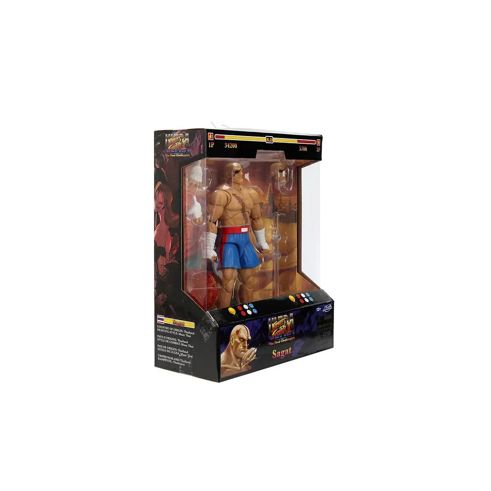Ultra Street Fighter II Sagat Deluxe Figura de Acción 15 cm 3