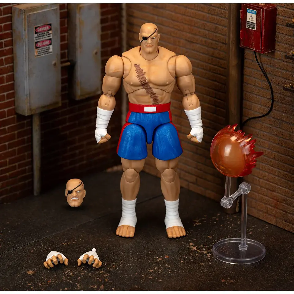 Ultra Street Fighter II Sagat Deluxe Figura de Acción 15 cm 1