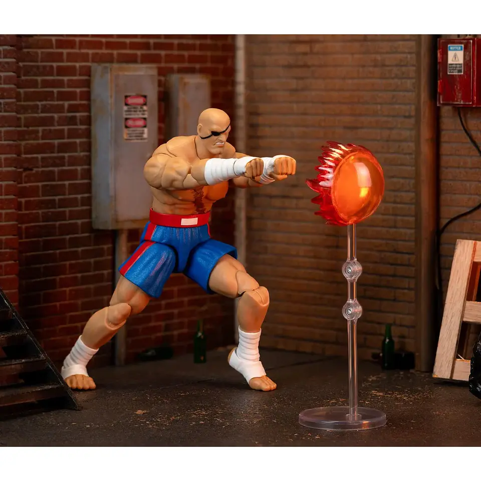 Ultra Street Fighter II Sagat Deluxe Figura de Acción 15 cm 6