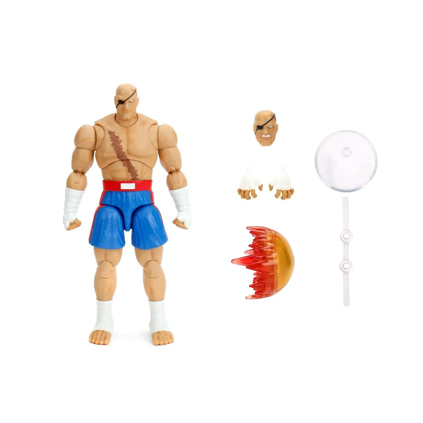 Ultra Street Fighter II Sagat Deluxe Figura de Acción 15 cm 5