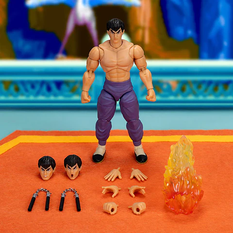 Ultra Street Fighter II Fei Long Player 2 Deluxe Figura de Acción 15 cm