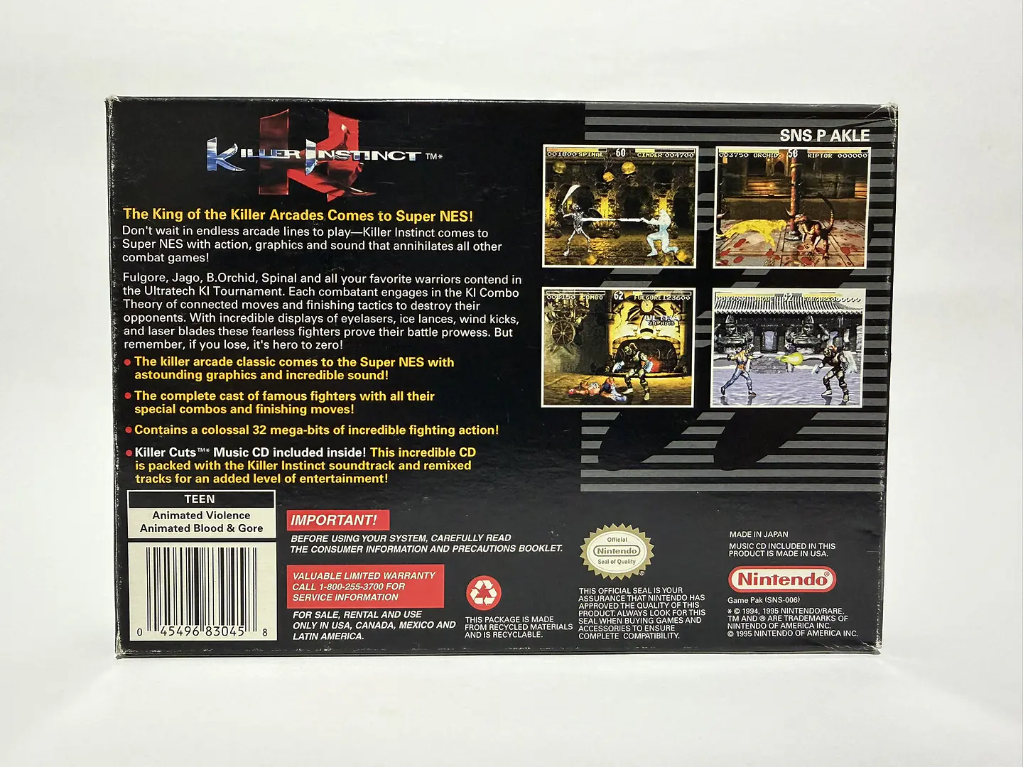 Killer Instinct CIB 6