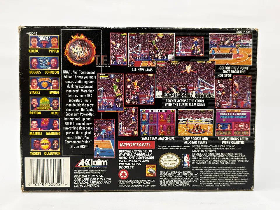 NBA Jam Tournament Edition CIB 10
