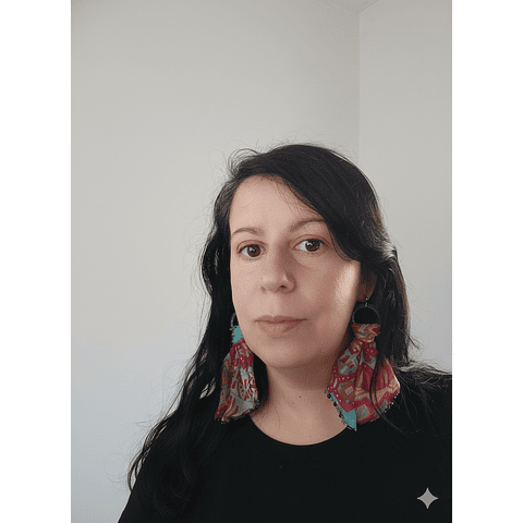 Aros de tela - Diseño único hecho a mano 