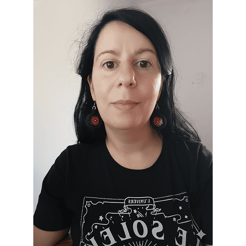 Aros diseño único hecho a mano - Tapitas pintadas a mano