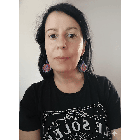 Aros diseño único hecho a mano - Tapitas pintadas a mano